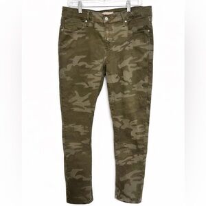 Levi’s 711 Skinny Ankle Camo Jeans Womens 32 Green Military Utility